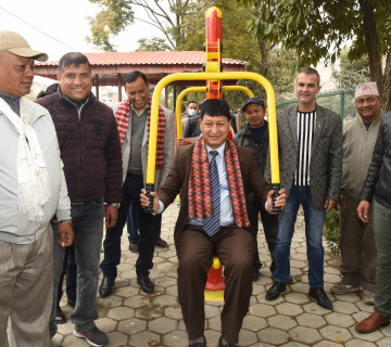 काठमाडौंको पुष्पलाल पार्कमा शारीरिक व्यायामस्थल स्थापना, निःशुल्क व्यायाम गर्न पाइने